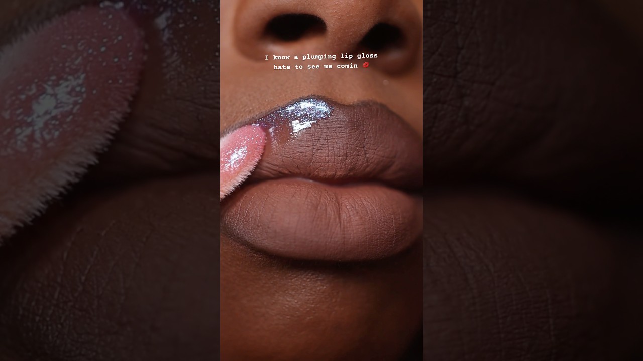 TRYING COVERGIRL YUMMY PLUMPING GLOSS ON DARK SKIN 