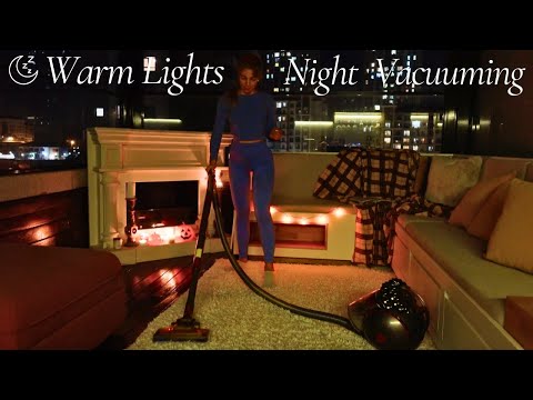 8-Hour Vacuum Cleaner Sound: Warm Light Ambience for Sleep, Focus, or Study - White Noise Sounds