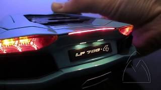 Miniature Aventador Lamborghini Car 1/18 + LED Diecast Toy Car