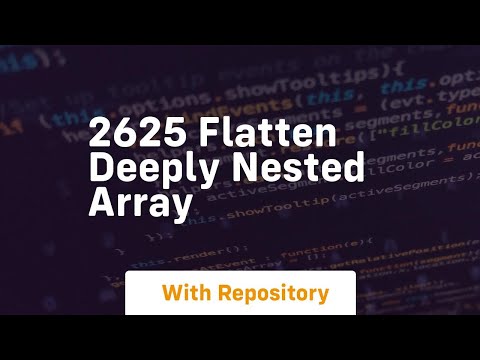 2625 flatten deeply nested array