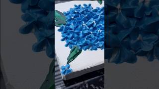 Made with piping nozzles, not brushes! 😄💙 #shorts #3Dart #ibsii_paints #artshorts