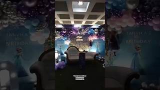 Dreamy Birthday Decoration Setup | Magical Balloon Entrance & Frozen Theme Surprise | #shorts #diy