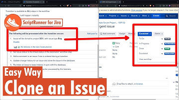 Scriptrunner for Jira - Clone an Issue easy way
