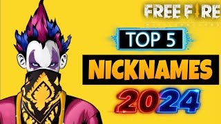 TOP 5 ATTITUDE NAME IN FREE FIRE 2024 || FREE FIRE NEW NICKNAME 2024 || BEST NAME FOR FF 😁 screenshot 5