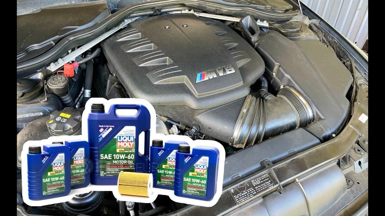 Oil Change on BMW E90, E92, E93 M3 - YouTube