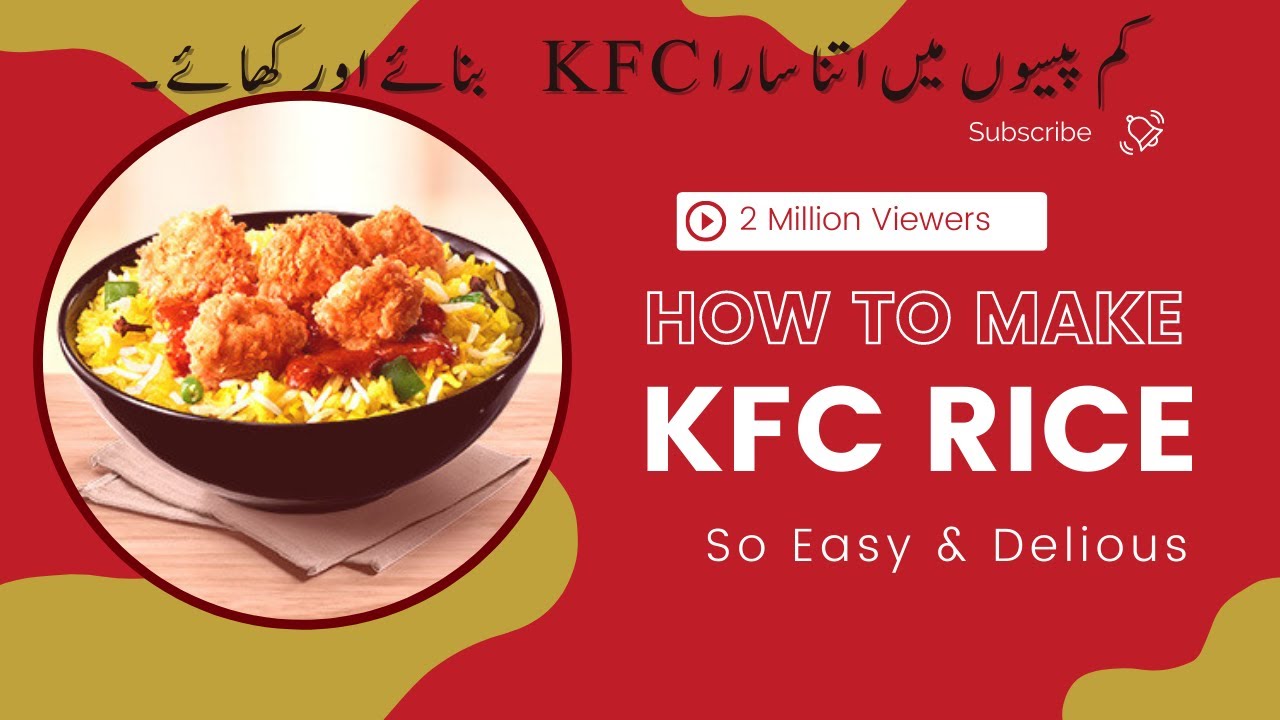 KFC Arabian Rice with chicken🐔 popcorn recipe Family ko Khush karna ha tu ya recipe zroar bnaay