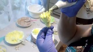 картинка: ТОРТ С ХРИЗАНТЕМАМИ 🏵