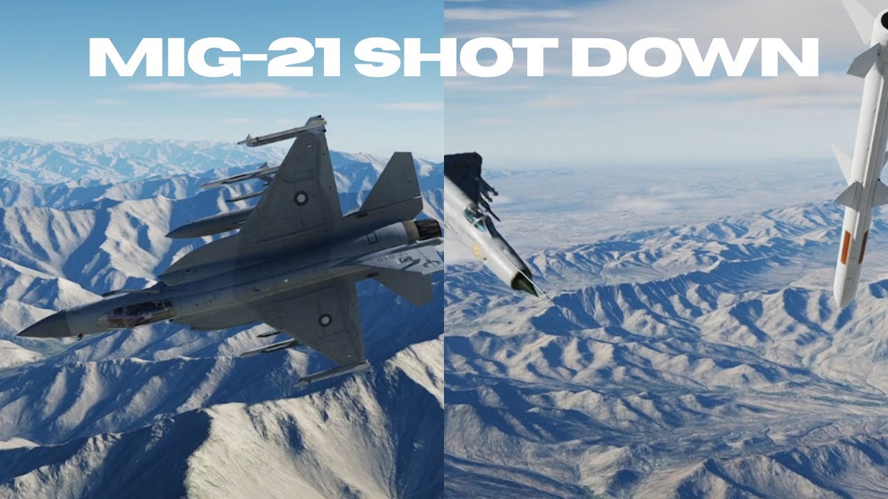 DCS WORLD 4K - JF-17 Shoots down MiG-21Bis