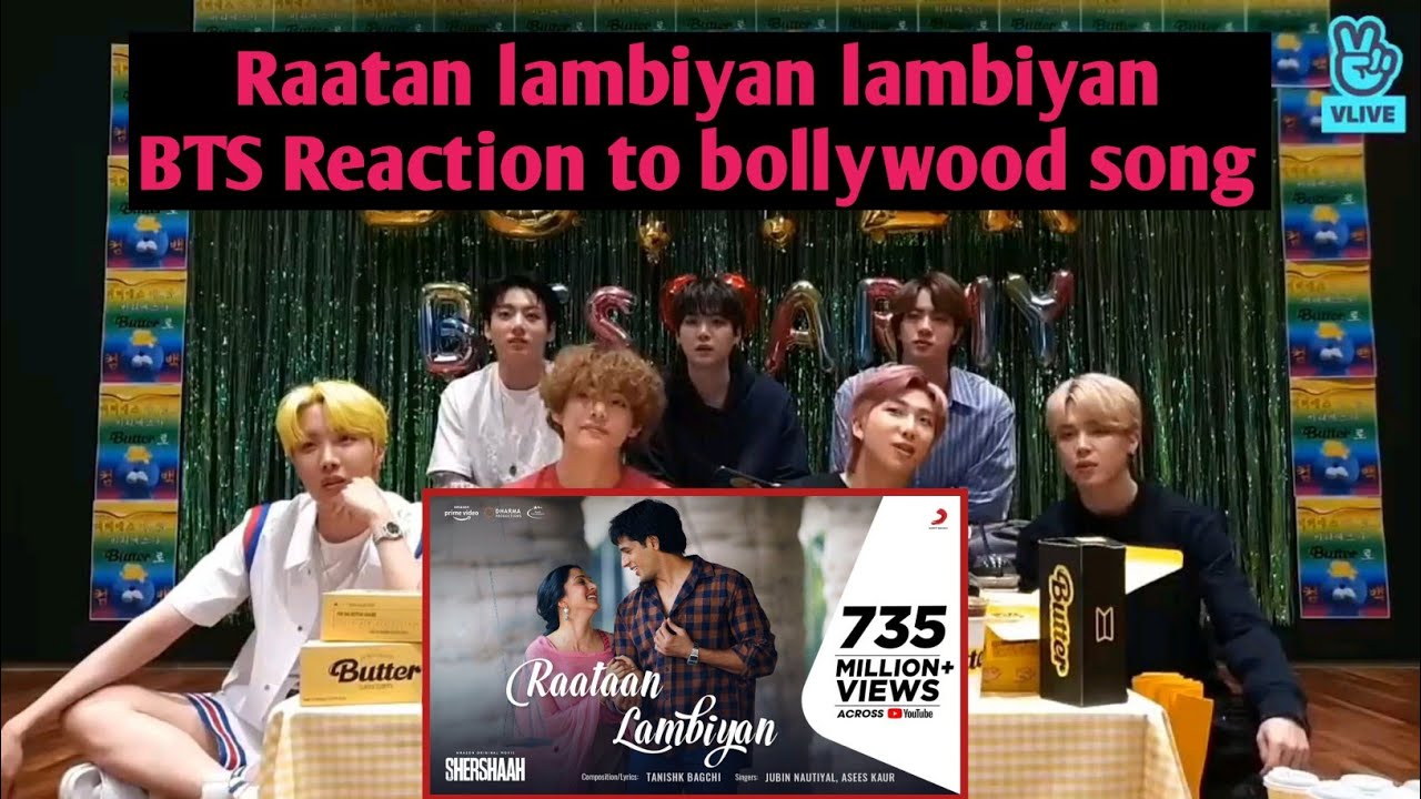 BTS Reaction to bollywood song_ Raatan lambiyan lambiyan | jubin nautiyal,Tanishk Bagchi,Asees kaur