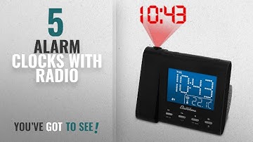 Top 10 Alarm Clocks With Radio [2018 ]: Electrohome EAAC601 Projection Alarm Clock with AM/FM Radio,