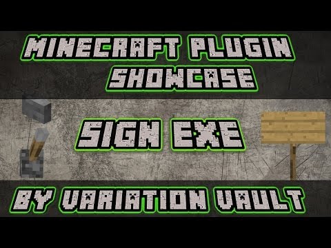 SignExe | Run commands on signs, buttons and levers! | Minecraft Bukkit Plugin