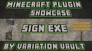 SignExe | Run commands on signs, buttons and levers! | Minecraft Bukkit Plugin