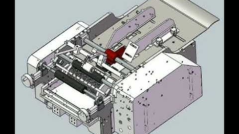 Semi-automatic pasting and labeling machine||3Dmodel design||Packing machine#000001