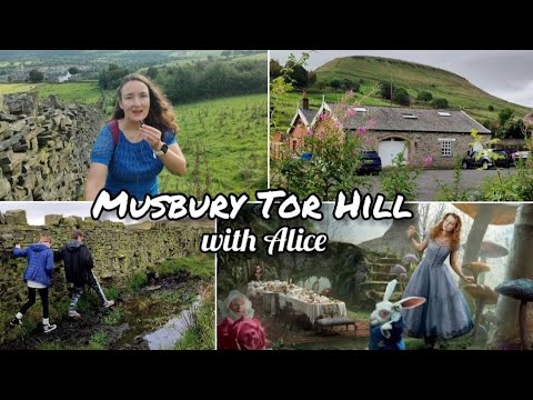Musbury Tor Hill in Rossendale with Lewis Carroll's Alice - hiking with a difference