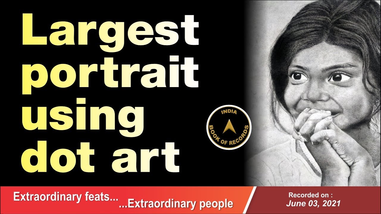 Largest portrait using dot art