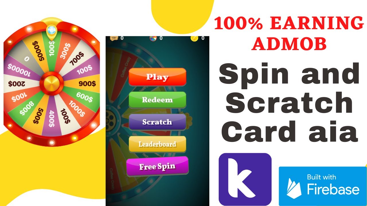 (2022) Spin and Scratch Card app aia file | Kodular - YouTube