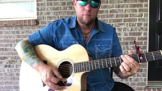 Drowning - Chris Young (guitar lesson) (chords in description)