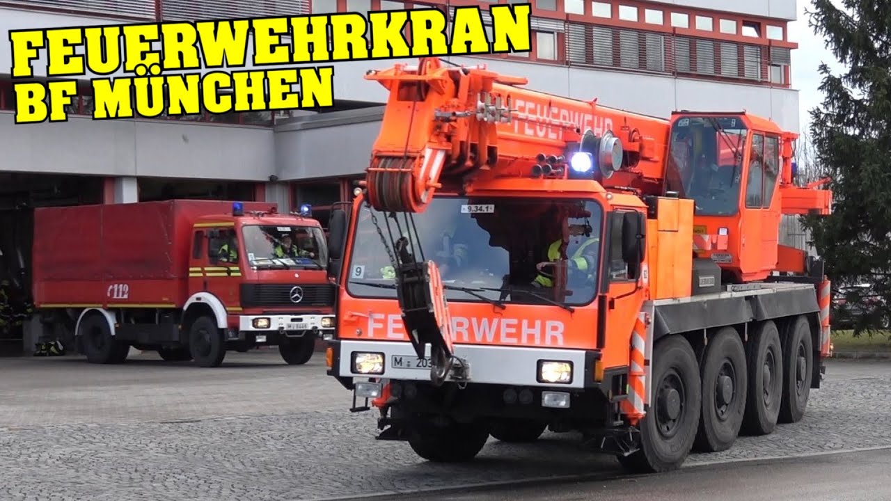 [STURM über MÜNCHEN] - FEUERWEHRKRAN [FwK 50] & weitere Fahrzeuge der BF München Feuerwache 9