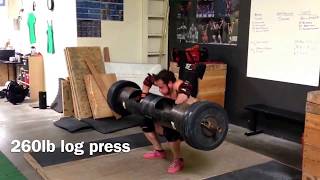 Kalle Beck Log Press 260x4 + overhead training LetKalleLift.com