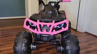 Hikiddo Shark Kids ATV 4 Wheeler - 24V 4WD Electric Ride On Toy for Big Kids