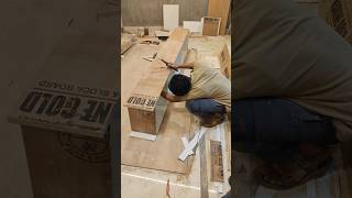 cabinet making process #woodworking #shorts carpenter work reels video #interiordesign #homedecor