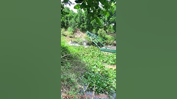 Máy hút bùn ao hút rác dưới đáy kênh nội đồng #short | hút bùn ao