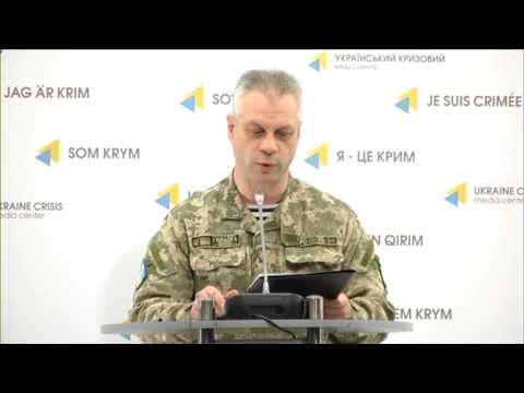 Полковник Андрій Лисенко, речник Міністерства оборони України. УКМЦ, 8.03.2017