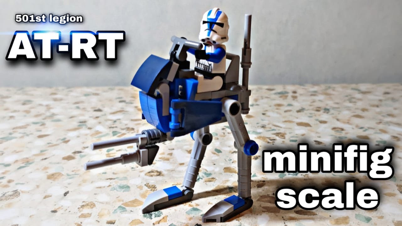 Lego 501st Legion AT-RT Minifig Scale Review and speed build