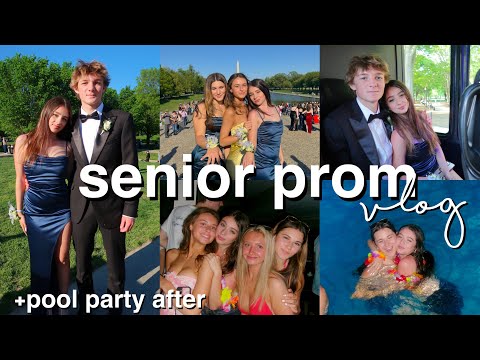 SENIOR PROM 2024 VLOG & pool party after!