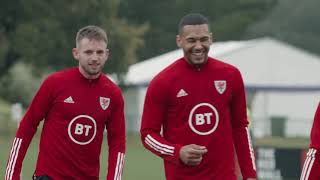 Wales train ahead of friendly against England at Wembley
