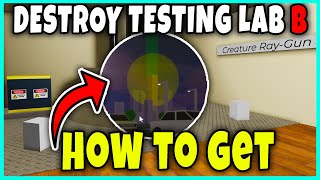 DESTROY TESTING LAB B BADGE - HOW TO GET FAST & EASY [CNA SIMULATOR] - Roblox