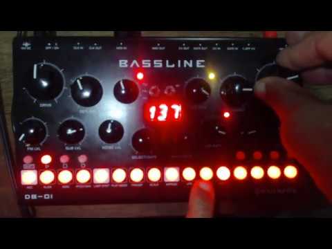 Erica Synths DIY BASSLINE モジュラーシンセTB-303 ERICA SYNTH BASSLINE DB-01 CLONE TB 303 Digitakt drums - YouTube
