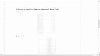 Notes Parabolas (conics)