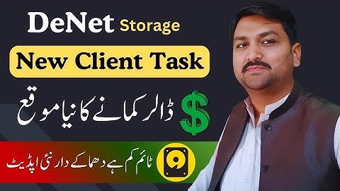 Denet Storage Update | New Client Task Soon |  DeNet Watcher Node  |  Abid STV