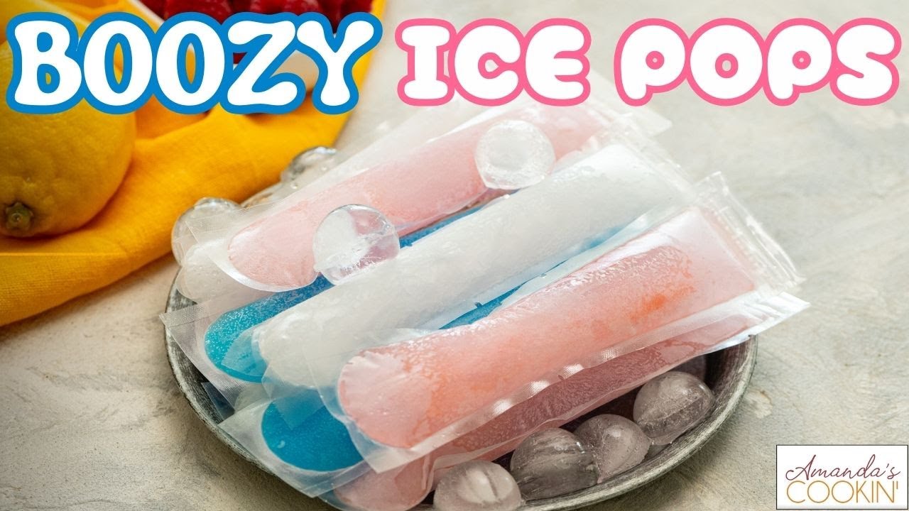 Boozy Ice Pops - ONLY 2 INGREDIENTS!