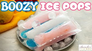 Boozy Ice Pops - ONLY 2 INGREDIENTS!