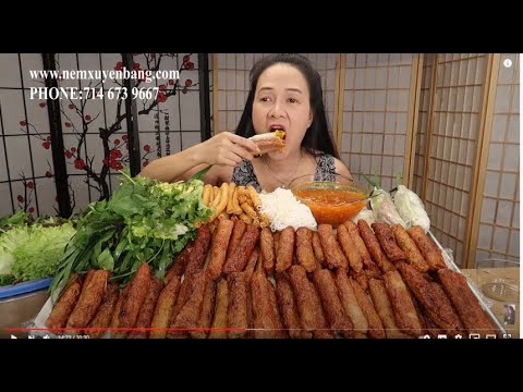 Video ĂN NEM NƯỚNG XUYÊN BANG CALI ,NEM CHẠO TÔM,NEM ỐC,NEM... - youtube