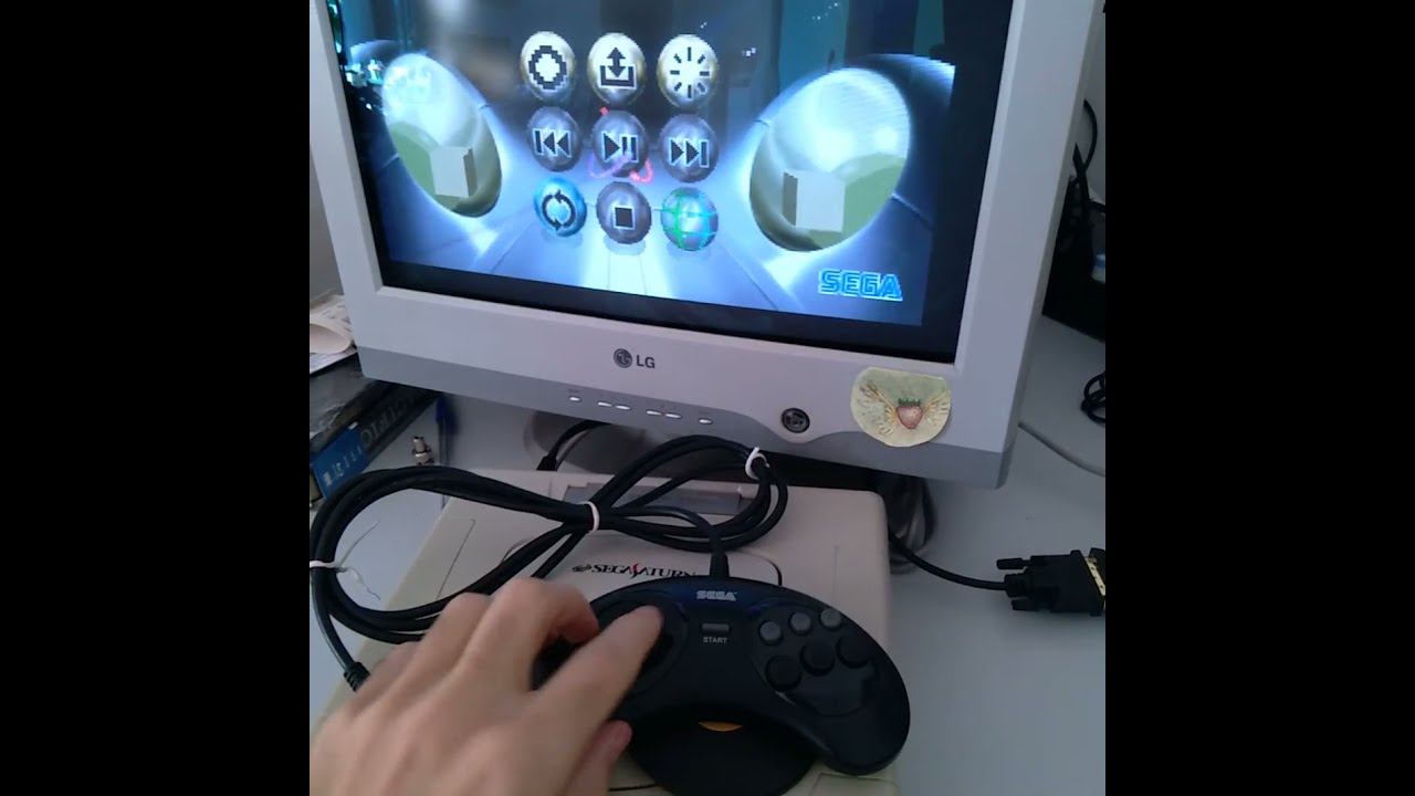 Mega drive controller on saturn. [no-audio]