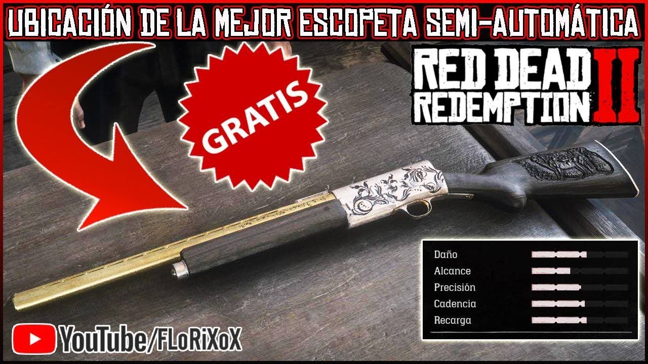 RDR2 - UBICACION DE LA MEJOR ESCOPETA SEMIAUTOMATICA + COMO CONSEGUIR ...