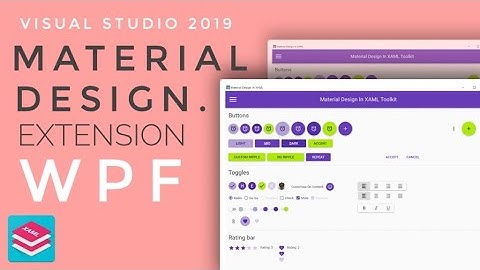 WPF Tutorial : XAML UI design in Visual studio blend 2019 | Material Design UI Library | C# WPF