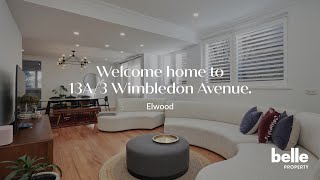 Belle Property Presents 13A/3 Wimbledon Avenue, Elwood