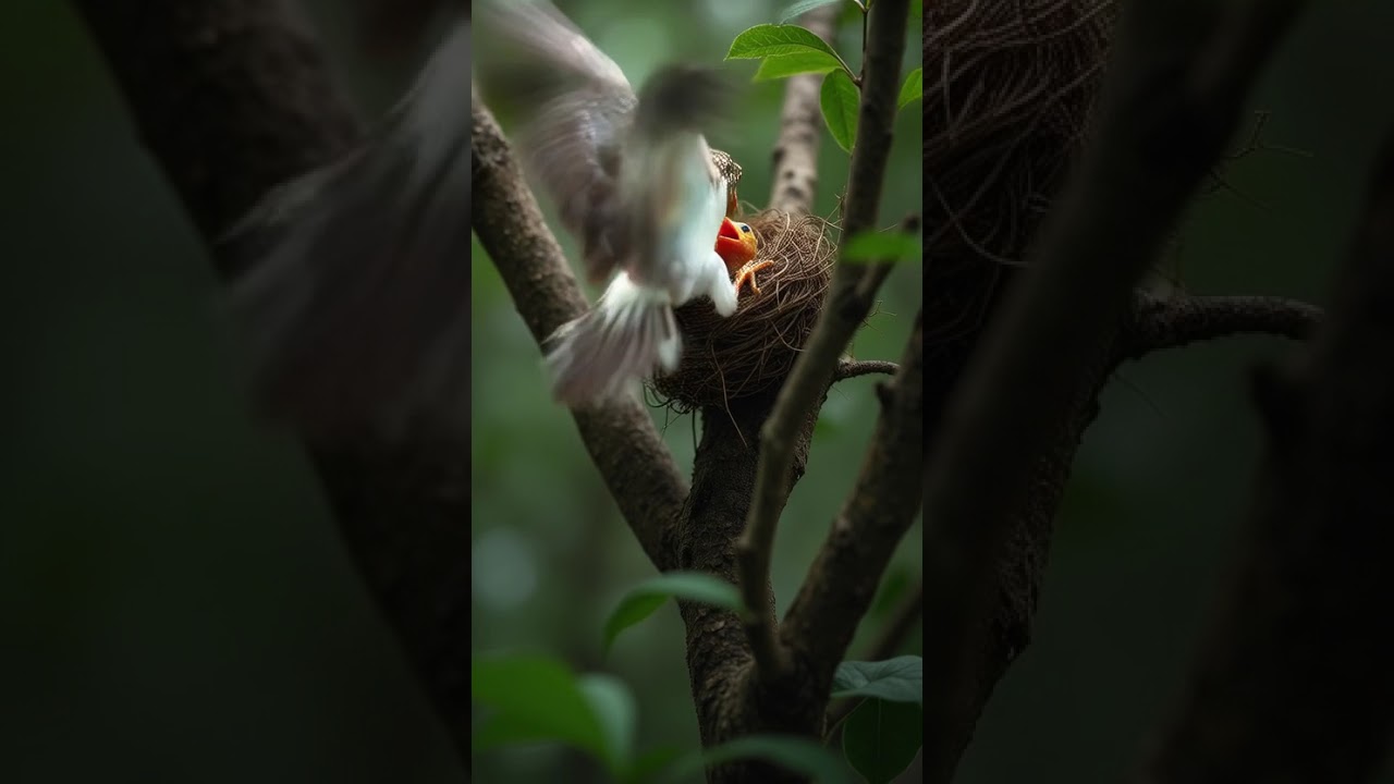 Lizard Attacks Bird Nest 🦎🐦 | 