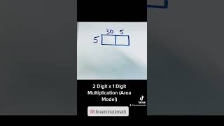 2 Digit x 1 Digit Multiplication (Area Model)