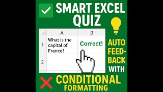 auto feedback quiz using excel