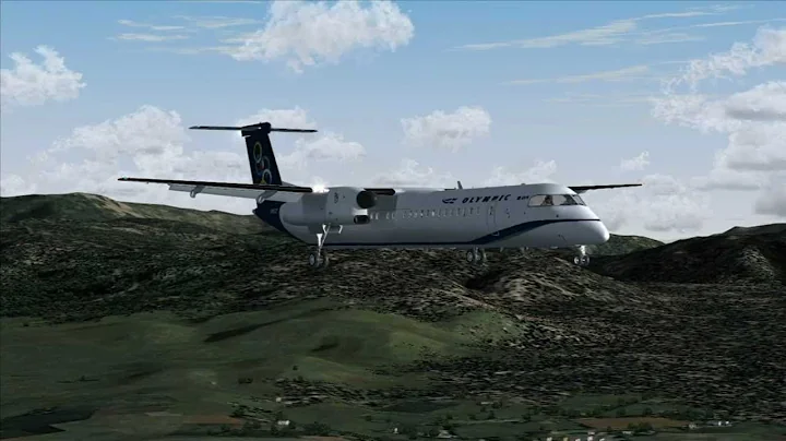 Olympic Air Dash 8-Q400 Landing Ioannina (fs9)