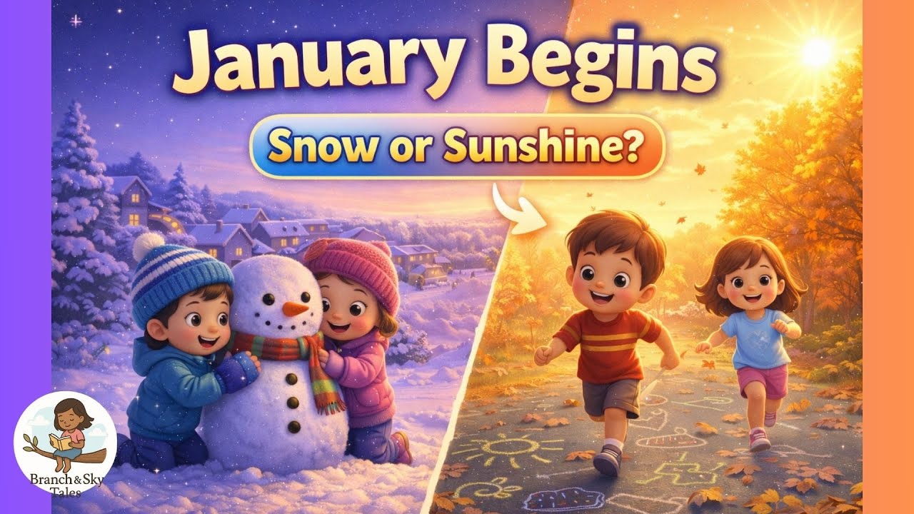 January Begins | A Gentle Children’s Story About New Beginnings ❄️🌅 | Branch & Sky Tales