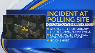Incident at polling site prompts response by Onslow County Sheriff s Office