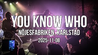 You Know Who - Cheat Codes (Live @Nöjesfabriken)