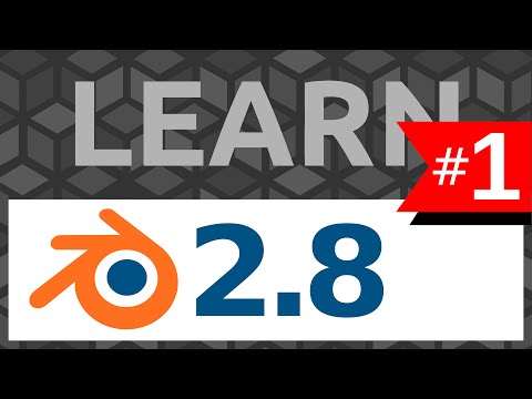 Learn Blender 2.8 #1 Introduction to the New U.I. - Tutorial
