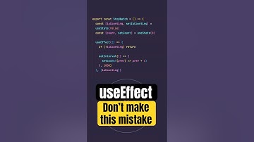 useEffect - Avoid This Common Mistake in React